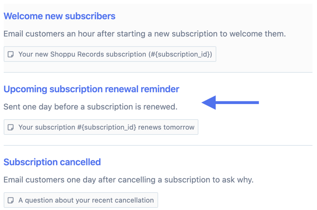 Metorik subscription renewal reminder