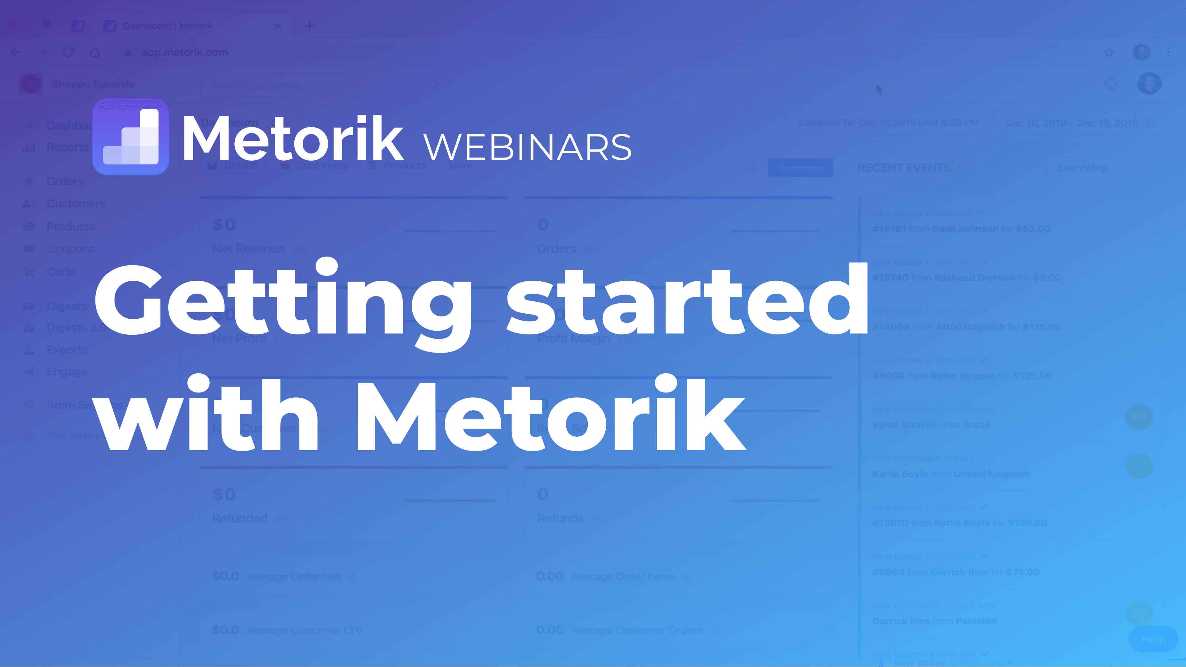 Getting started with Metorik