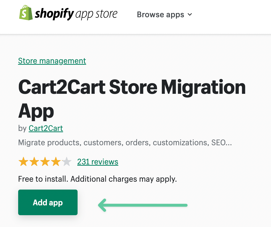 Install the app from the Shopify app store