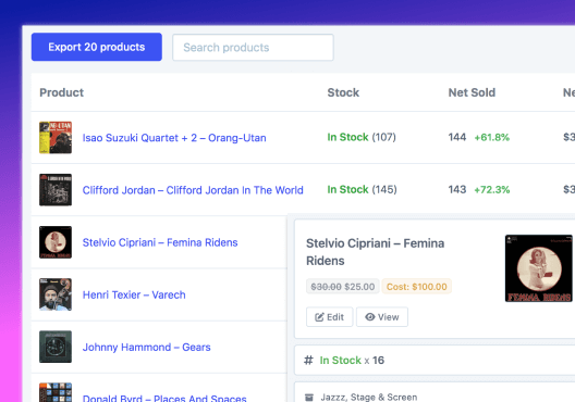 Product & Stock Reports